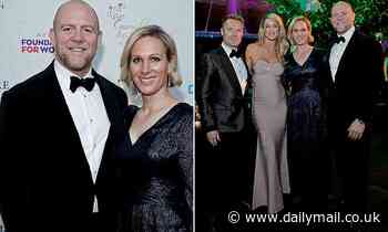 Mike and Zara Tindall don their glad rags as they join Ronan Keating at cancer charity gala