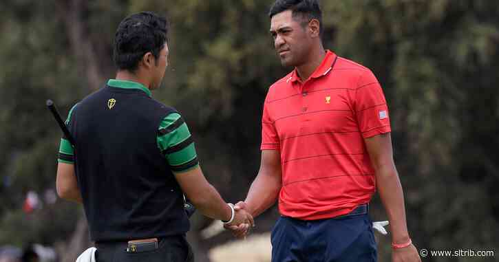 Utahn Tony Finau rallies to tie Hideki Matsuyama in Presidents Cup
