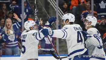 Andersen, Leafs send Oilers to 4th straight loss