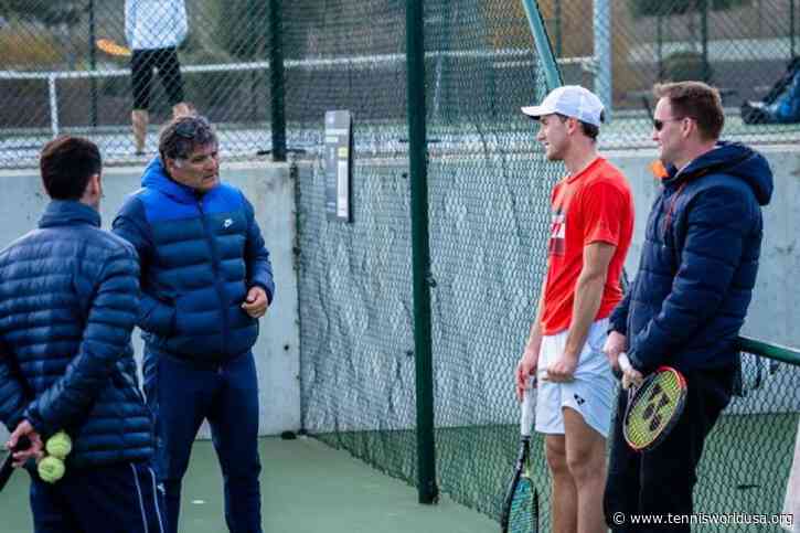 Casper Ruud works with Toni Nadal at Rafa Nadal Academy