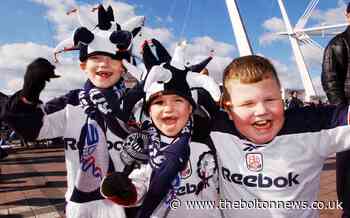 Pictures of Bolton Wanderers fans at the Carling Cup final in 2004