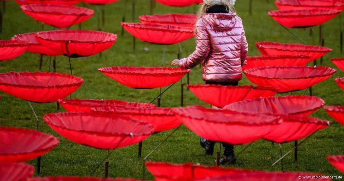 Kunstaktion in Penzberg: 300 Mohnblumen für den Frieden