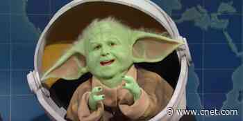 Baby Yoda threatens Baby Groot on SNL     - CNET