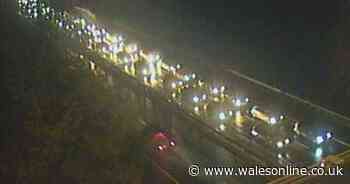 Live updates as six-vehicle crash causes long delays on M4 near Swansea