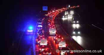 Six-vehicle crash causes long delays on M4 near Swansea