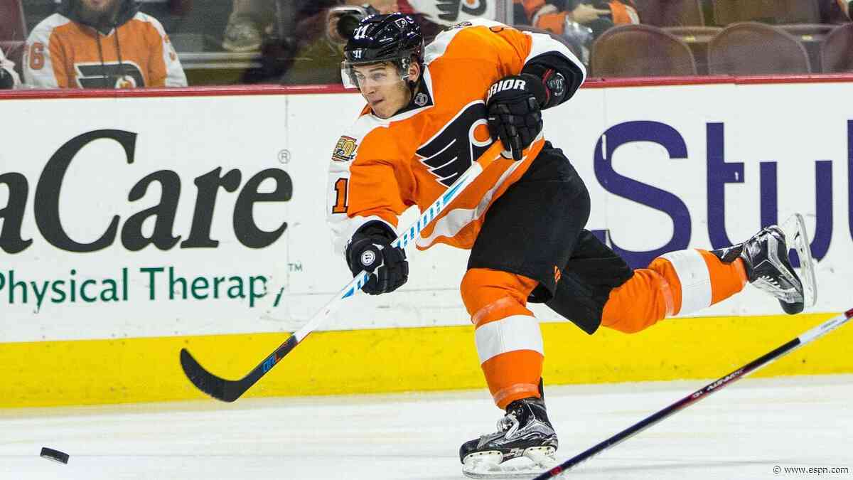 Leading scorer Konecny moved to IR by Flyers