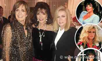 Eighties soap sirens Dame Joan Collins, 86, Linda Gray, 79, and Donna Mills, 79, reunite at party