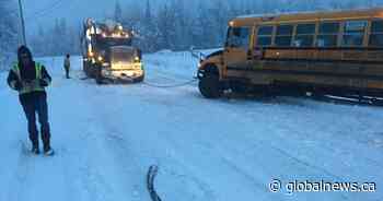 Cherryville unhappy with road contractor after school bus hits ditch