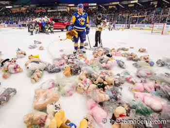 Robins snipes another Teddy Bear goal as the Saskatoon Blades head into holiday break with a win over rival P.A. Raiders