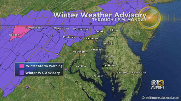 Maryland Weather: Winter Weather Advisory For Parts Of State