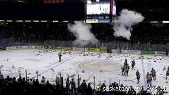 Blades beat Raiders at Sasktel Centre