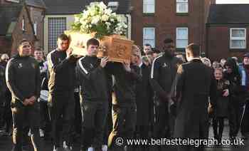 Jerry Thompson's loving nature touched so many people, priest tells funeral of tragic footballer