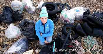 Shopping trolleys, tyres and cans found in record FIVE TONNES of rubbish collected on Durham coast