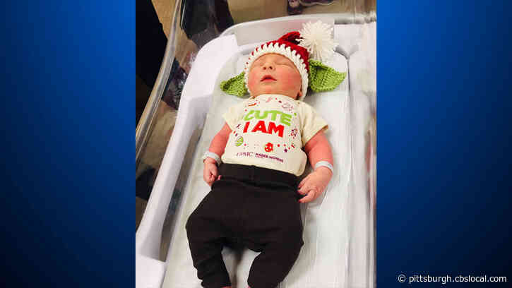 Adorable Newborns At Magee-Womens Hospital Dress Up As Baby Yoda