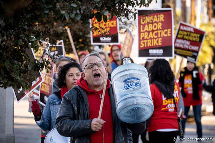 Kaiser mental health professionals strike at Southern California clinics and hospitals