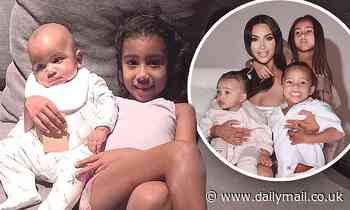 Kim Kardashian shares photo of children North and Psalm