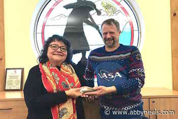 VIDEO: Eagle feather from B.C. flew to space with Canadian astronaut