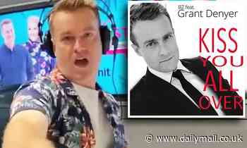 Grant Denyer debuts his 'sexy' 70s-inspired Christmas banger live on radio