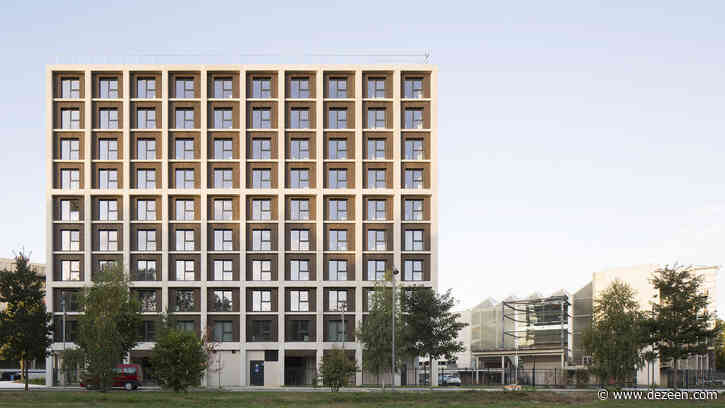 Concrete grid forms student housing block in Paris by Atelier Villemard et Associé