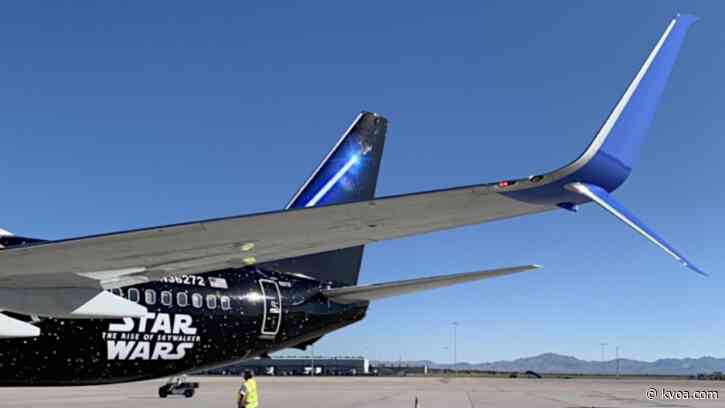 Star Wars themed airplane makes appearance at Tucson Airport