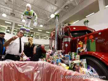 Watch: Truck loads of toys donated for Salvation Army's Christmas toy program