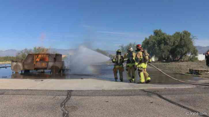Banner University Medical Center professionals experience firefighter course