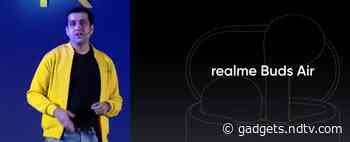 Realme Buds Air Truly Wireless Earbuds Unveiled With 12mm Driver: Live Updates