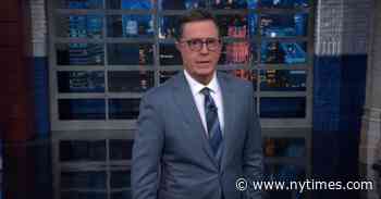 Stephen Colbert Introduces G.O.P.’s New Mascot, the Ostrich