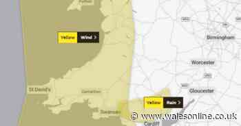Double weather warning for Wales as Met Office confirms heavy rain and strong winds on Wednesday