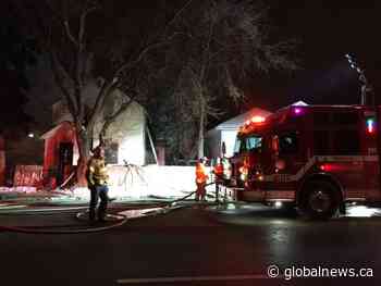 Fire breaks out early Tuesday at vacant home in central Edmonton