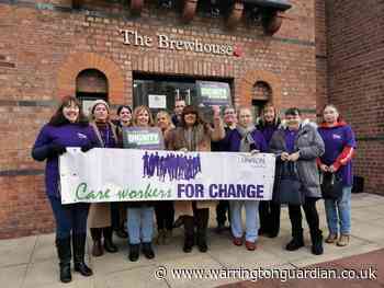 Warrington care workers protest against employer’s proposed pay cuts and working conditions