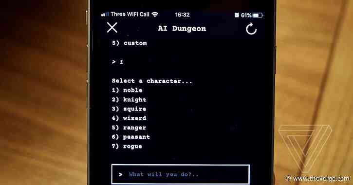 Infinite text adventure AI Dungeon is now available on iOS and Android