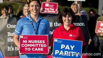 Around 9,000 nurses take strike action in NI