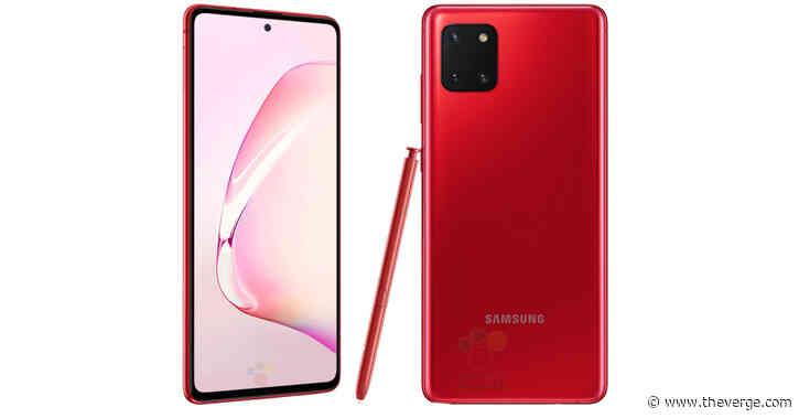 These leaked Galaxy Note 10 Lite pics suggest Samsung is embracing the camera rectangle