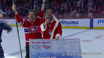 Canadiens fan wins $50K with wild goal during competition at intermission
