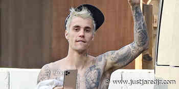 Justin Bieber Shows Off All His Tattoos at the Dance Studio in LA