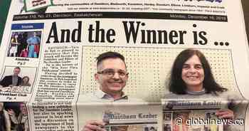 Contestant wins small-town newspaper in Sask.