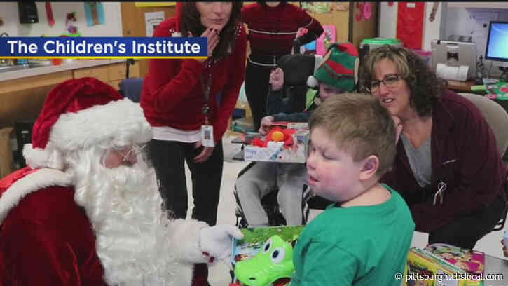 Local Police Departments Deliver Gifts To Special Needs Children At Children’s Institute Of Pittsburgh