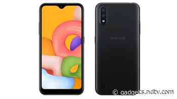 Samsung Galaxy A01 With 5-Megapixel Selfie Camera, 3,000mAh Battery Announced: Specifications