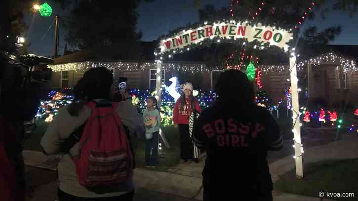 PCSD collects food donations at Winterhaven Festival of Lights