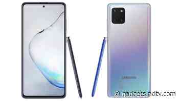 Samsung Galaxy Note 10 Lite Renders Leaked, Colour Options Tipped