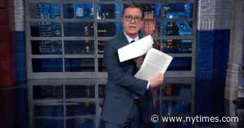 Late Night Enjoys Trump’s ‘Six-Page Shriek’ to Pelosi