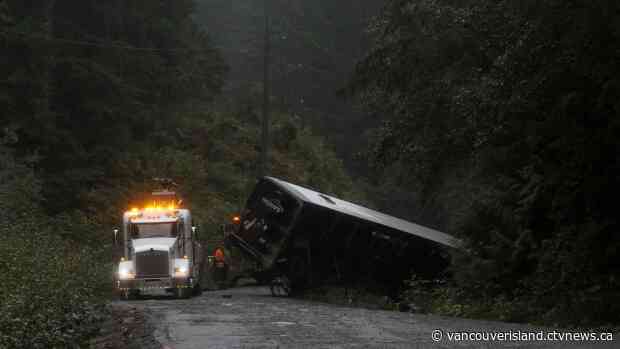 UVic bus in fatal crash rolled after it moved for Jeep on logging road: RCMP
