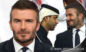 David Beckham watches Liverpool take on Monterrey for FIFA World Cup semi-finals