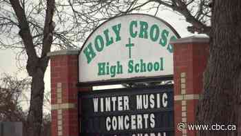 Water main break leads to class cancellation at Holy Cross High School