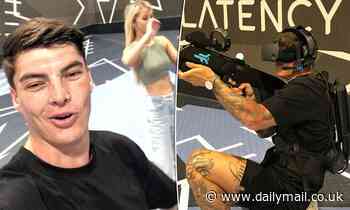'Craziest thing I've ever done': Love Island's Adam Farrugia tests out a virtual reality simulator 