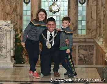 I wish my mum could see me: New Belfast Lord Mayor Daniel Baker takes chain of office