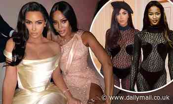 Kim Kardashian strikes a pose with Naomi Campbell (but this time is wearing a different gown!)
