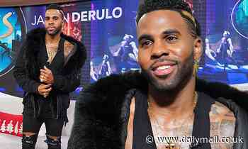 Jason Derulo flaunts pecs… after claiming Cats producers airbrushed his 'bulge' out of film 