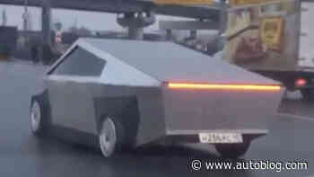 Apparently it's not too hard to make a knock-off Cybertruck